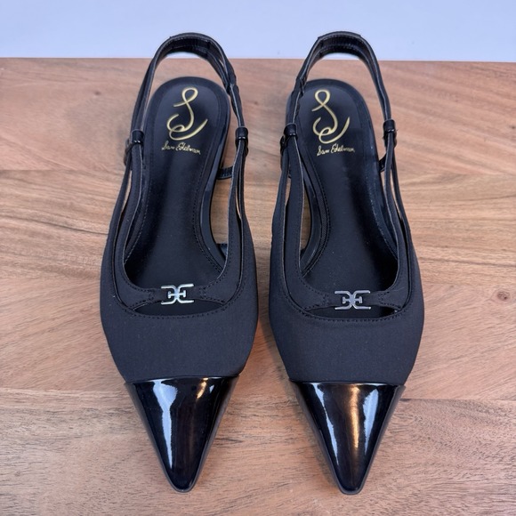 Sam Edelman Shoes - New Womens Sam Edelman Cecelia Black Slingback Pointed Flats Shoes Size 7 M